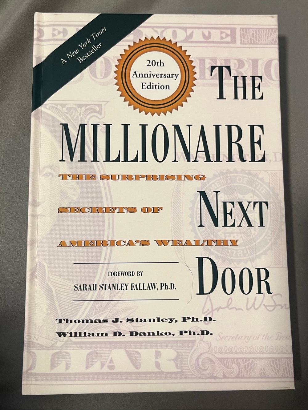 3/$20 - The Millionaire Next Door - Hardcover 20th Anniversary Edition